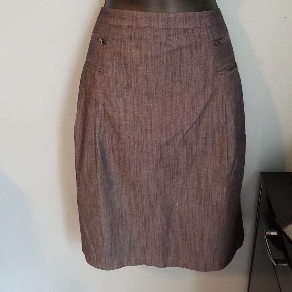 Calvin Klein pencil dark grey skirt